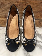 Vionic Spark Minna Ballet Flats Preppy Coquette  Zebra