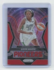 2025 Panini Prizm WNBA - Pioneers Prizms Red #9 Seimone Augustus #/99