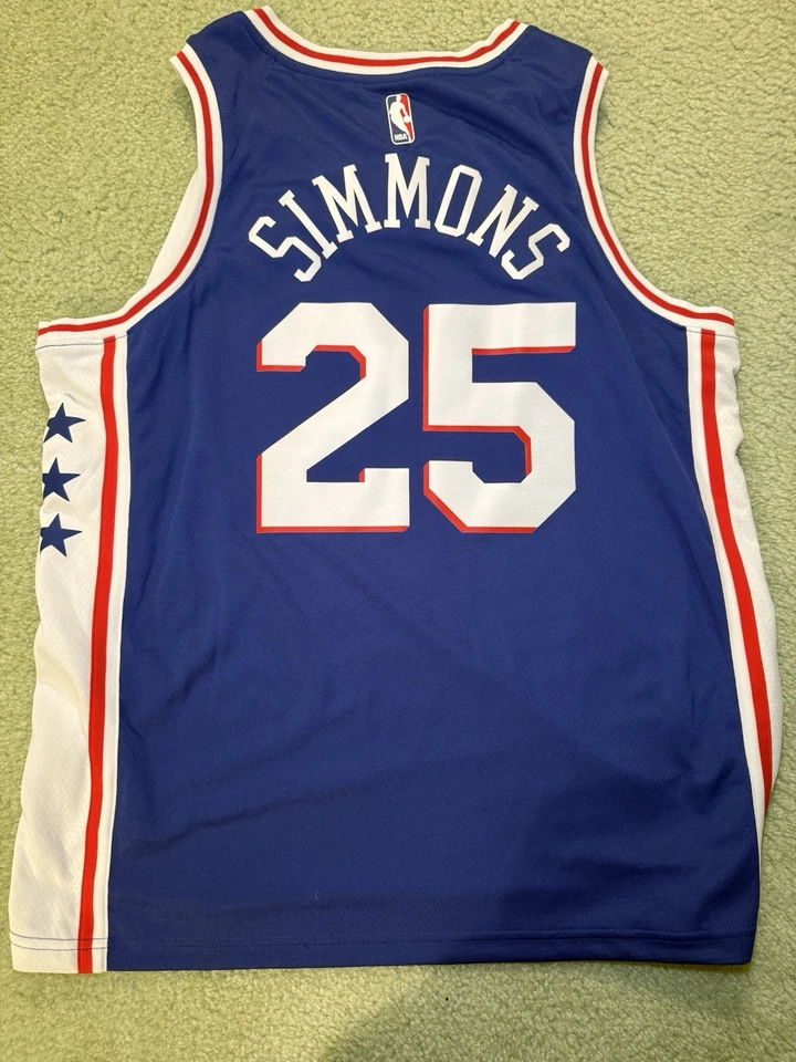 Philadelphia 76ers Ben Simmons Nike Dri-fit  " Brotherly Love" PHILA jersey  XL - Image 3 of 3