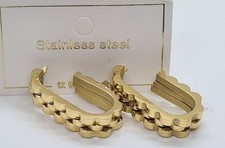 Edelstahl Creolen in Gold und Silber diverse Modelle mit Perlen und Strass