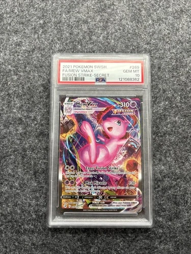 PSA 10 GEM MT - Mew VMAX - 269/264 - SwSh: Fusion Strike Pokemon 2021