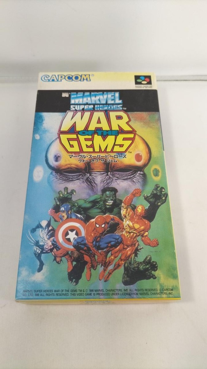マーブルスーパーヒーローズ ワーオブジェムズ Capcom Marble Super Heroes War Of The Gem ware Super Famicom