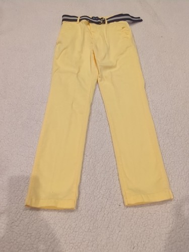Children's Place Outfit Boy 10 Pants 10/12 Short Sleeve Shirt Belt Easter - Picture 3 of 3