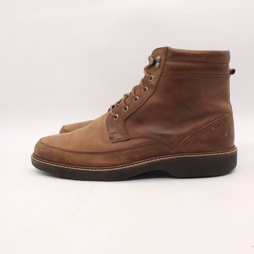 Ecco Lan High Boot Men's EU 46 Lace Up Ankle Boots brown Nubuck Leather - Picture 4 of 10