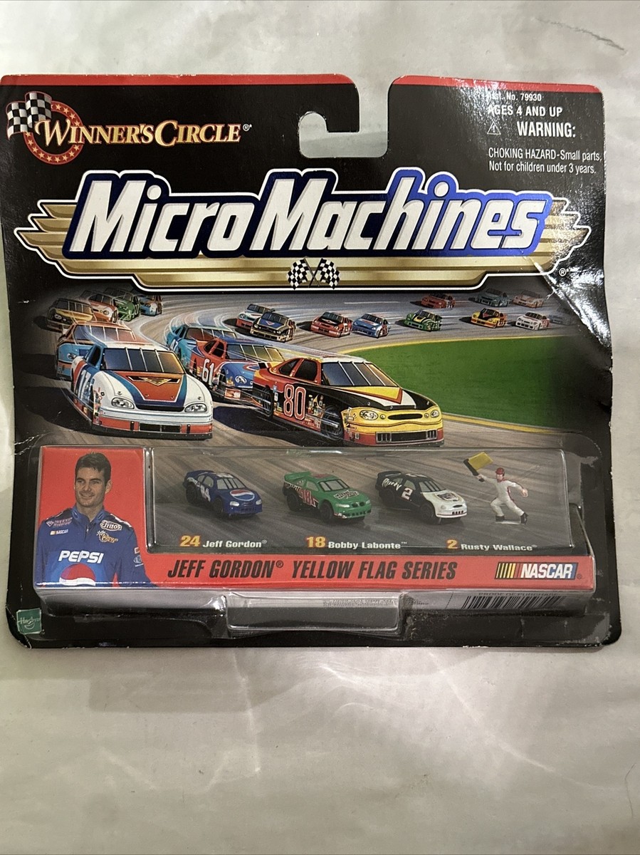 NOS Micro Machines Jeff Gordon Bobby Labonte Rusty Wallace Yellow