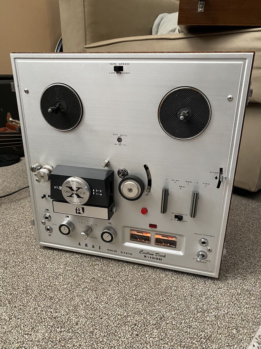 Vintage Akai X-150D Reel to Reel Tape Recorder Deck | eBay Vintage Akai X-150D Reel to Reel Tape Recorder Deck | eBay