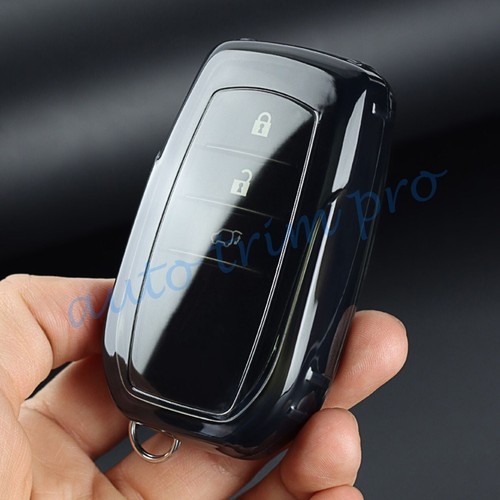 Transparent Clear Key Case Shell Fob Bag Cover For Toyota Corolla Venza Sienna - Picture 6 of 9