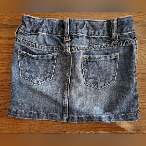 OLD NAVY Girls XS/5 blue jean Denim skirt - Picture 8 of 8