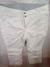 COLUMBIA WOMEN'S BUGABOO II OMINI TECH SNOW PANTS sz XL REGULAR WHITE 1800141