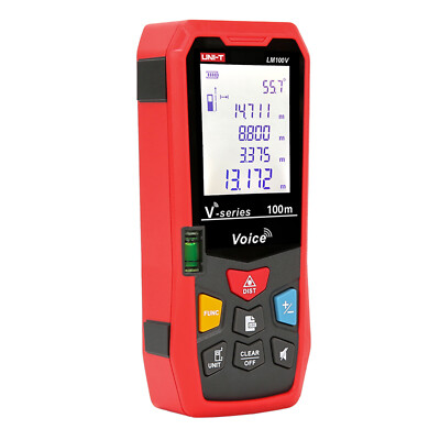 one new UNI-T LM100V Laser Range Finder with Voice Broadcast Function USB #YP1