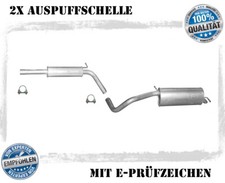 Auspuffanlage für Seat Ibiza IV 1.6 Fließheck Auspuff Endtopf Mitteltopf Schelle