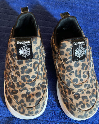 REEBOK Leopard SHOES GIRLS Size 10 