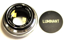 Musashino Koki Luminant 10.5cm f3.5 lens for Rittreck 6x9 camera w/front cap.