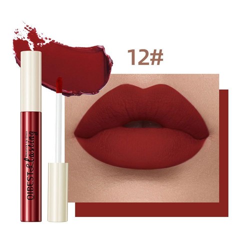Lápiz labial líquido mate esmalte 24 colores brillo labial incoloro 2 N7A6 - Imagen 36 de 48