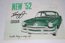 1952 Henry J Corsair Factory Brochure, Original