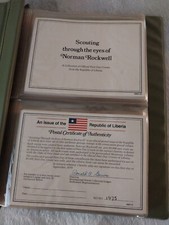 Scouting Through the Eyes of Norman Rockwell LIBERIA 1979 50 FDCs Album (Scouts)