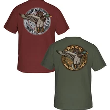 Drake Waterfowl Old School Camo Circle Mallard Short Sleeve T-Shirt