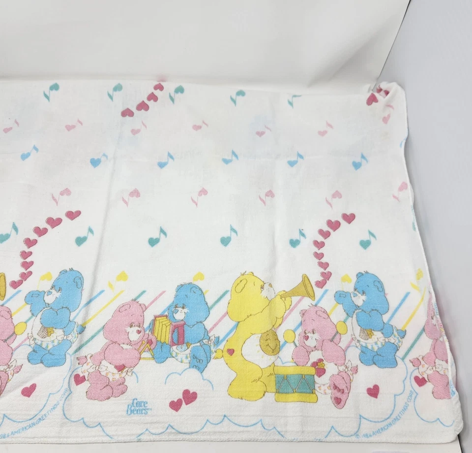 DE COLECCIÓN 1984 CARE BEARS AMERICAN GREETINGS BEBÉ MANTA RECEPTORA 28" X 34" Foto 4 de 4