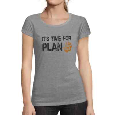 Women's Graphic T-Shirt Organic It's Time For Plan B Bitcoin Btc Hodl Crypto