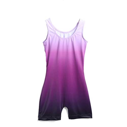 Trikots für Mädchen Gymnastik mit Shorts Farbe 7-8 Jahre glänzend lila - Bild 3 von 7