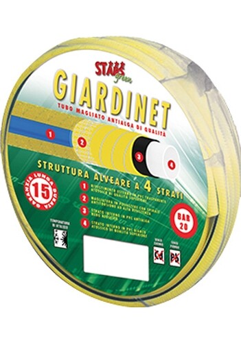 Tubo Irrigazione Magliato Giardinet mm 19 3/4 mt . 50 Stars