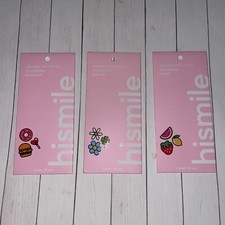 Hismile Temporary Tooth Tattoo SmileStika Flower/ Fast Food/Fruit Pack 3pk/20pcs
