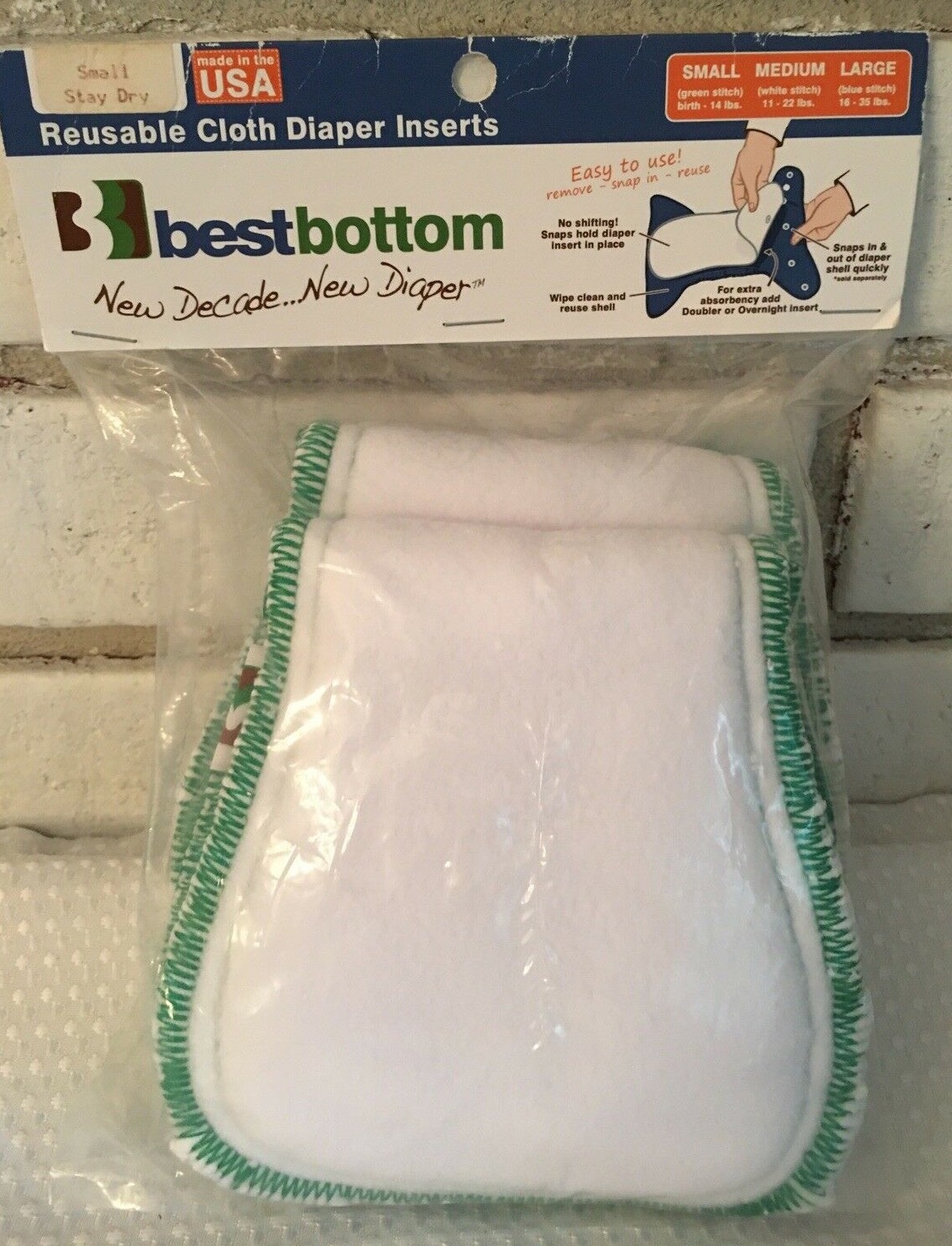 reusable cloth diaper inserts
