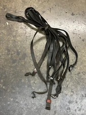 MAUSER 98K LEATHER SLING WITH  METAL BUTON. SOLD "AS IS".