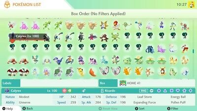 Pokemon Sword Shield Shiny Galar Dex Ultra Shiny All Pokemon Including Dlc Ebay