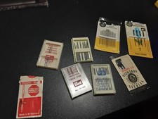 8 CONFEZIONI DI AGHI DA CUCITO PER MACCHINA E MANUALI COSÌ COME IN FOTO