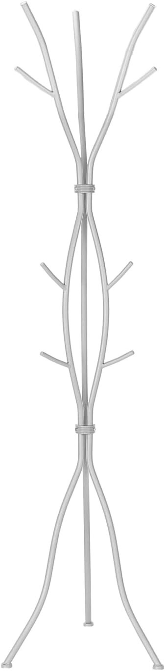 Monarch Specialties I 2061 Coat Rack, Hall Tree, Free Standing, 11 Hooks