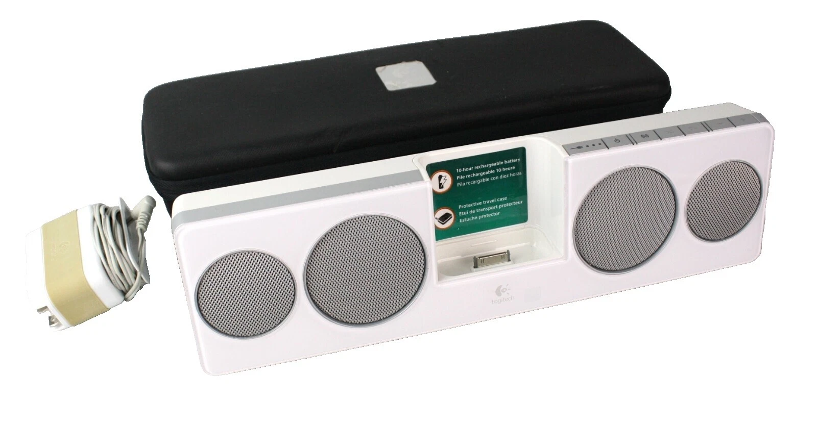 Puertos de audio y altavoces blanco para iPod Mini