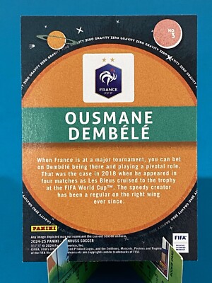 2024-25 Donruss Soccer Red Zero Gravity Ousmane Dembele France