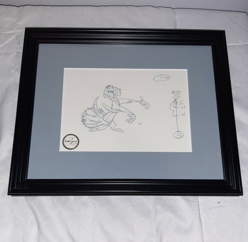 Classics of Walt Disney Collection Pencil Sketch Timon in Hula Skirt Lion King - Picture 3 of 3
