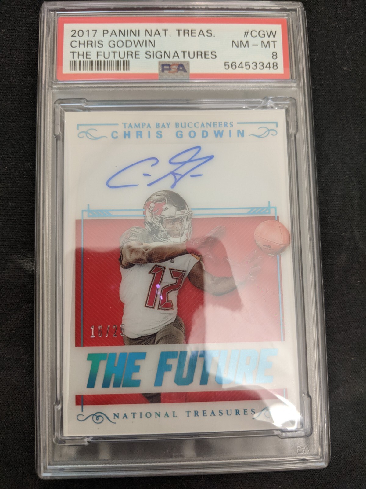 Chris Godwin Panini National Treasures the Future Signatures #CGW Base