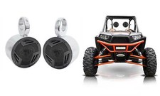  2 Rockville 5.25" Rollbar Tower Speakers for Polaris/JEEP/ATV/UTV/RZR/CART
