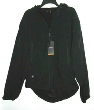 TACVASEN Tactical Black Waterproof Shell Breathable Military Army Style Coat~L