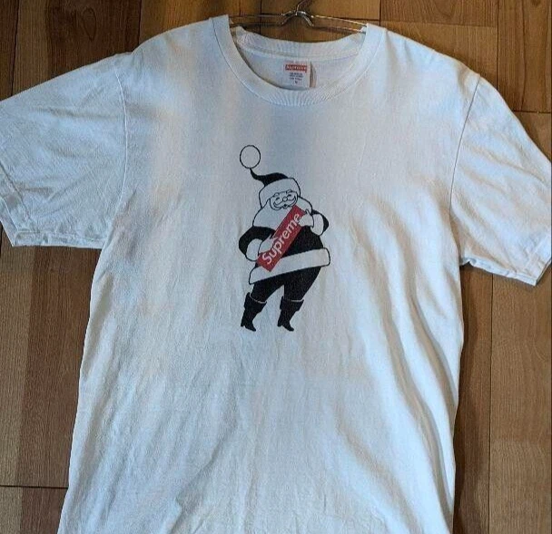 T shirt Supreme Santa Logo 2016 Homme Taille M (US S) Occasion