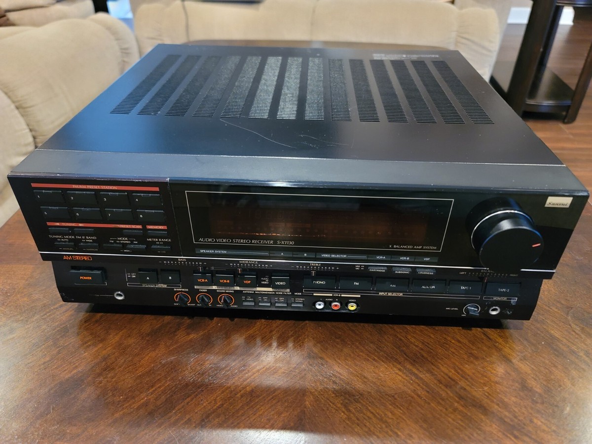 SANSUI S-X1130 Audio Video AM FM Stereo Receiver MC 130Watts RMS