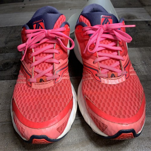 Brooks Womens Launch Pink ~ Blue Running Shoes Sneakers Size 9 B - 1201781B635 - Picture 8 of 12