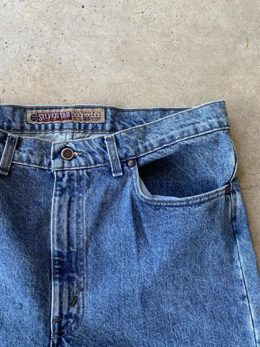 Vintage Levis 525 SilverTab The Legend Label Mens Jeans 38x32 | eBay