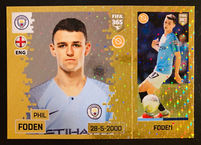 2018-19 Panini FIFA 365 #468 Phil Foden Manchester City gold foil