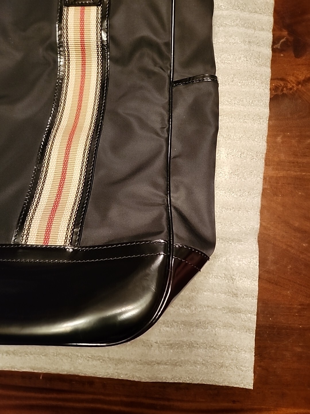 Burberry Black Leather Top Zip Tote Bag - image 15