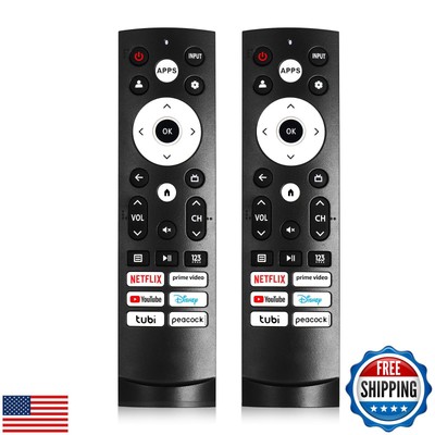 2 Pack Replacement Remote Control for Hisense Smart Google TV,for Hisense UHD