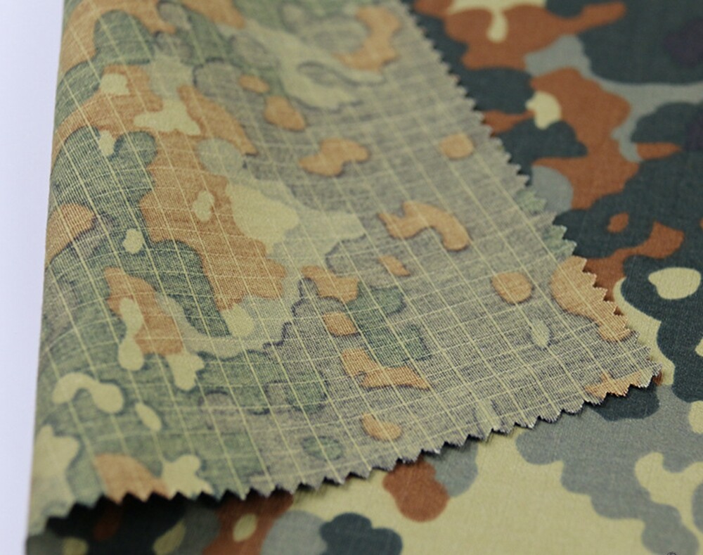 Ripstop Nylon Flecktarn Stoff Stoff Meterware Camouflage Jersey
