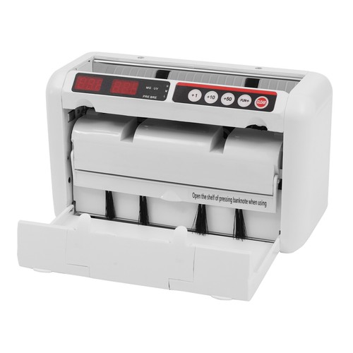 Money Counter Bill Cash Currency Counting Machine Counterfeit Detector UV & MG - Afbeelding 1 van 15