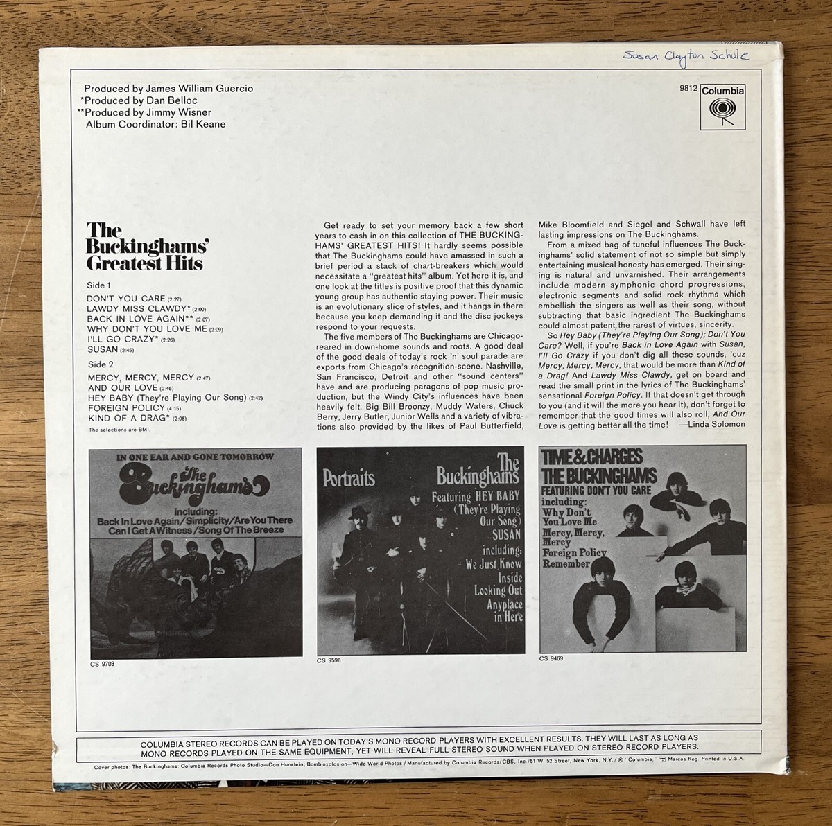 1969 Record Vinyl Album LP - The Buckinghams' Greatest Hits | eBay