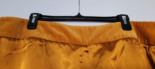 Satin and Velvet Wide Leg Pants Women Size 20 Deep Gold Metrostyle - Picture 2 of 9