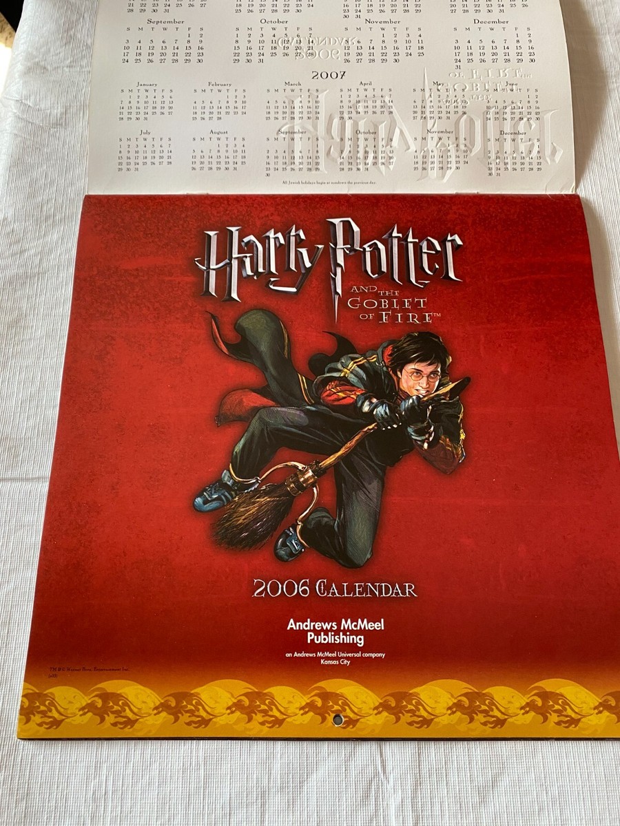 HARRY POTTER and the Goblet of Fire 2006 Calendar - Opened - For