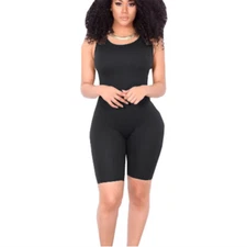 Women's Sleeveless Jumpsuit Yoga Bodycon Romper